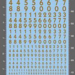 thumbnail interactive-video image 1 of Bedlam Creations Waterslide Decal Sheet – Stencil Gothic White Numbers + 9 Color Options, 2x3 Inch 1 of 6