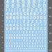 Stencil USAAF Number Waterslide Decals