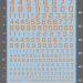 USAAF Number Waterslide Decals