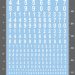 Number Waterslide Decals