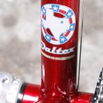 Custom bicycle with waterslide decals on the frame.