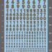 Elegance Outline Number Waterslide Decals