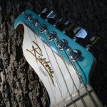 Custom guitar headstock waterslide decals.
