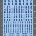 Machine Outline Number Waterslide Decals