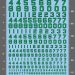 USAAF Outline Number Waterslide Decals