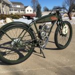 Vintage motor bicycle restoration with custom waterslide decals.