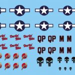 1:32 Scale P-51 Mustang waterslide decal proof.